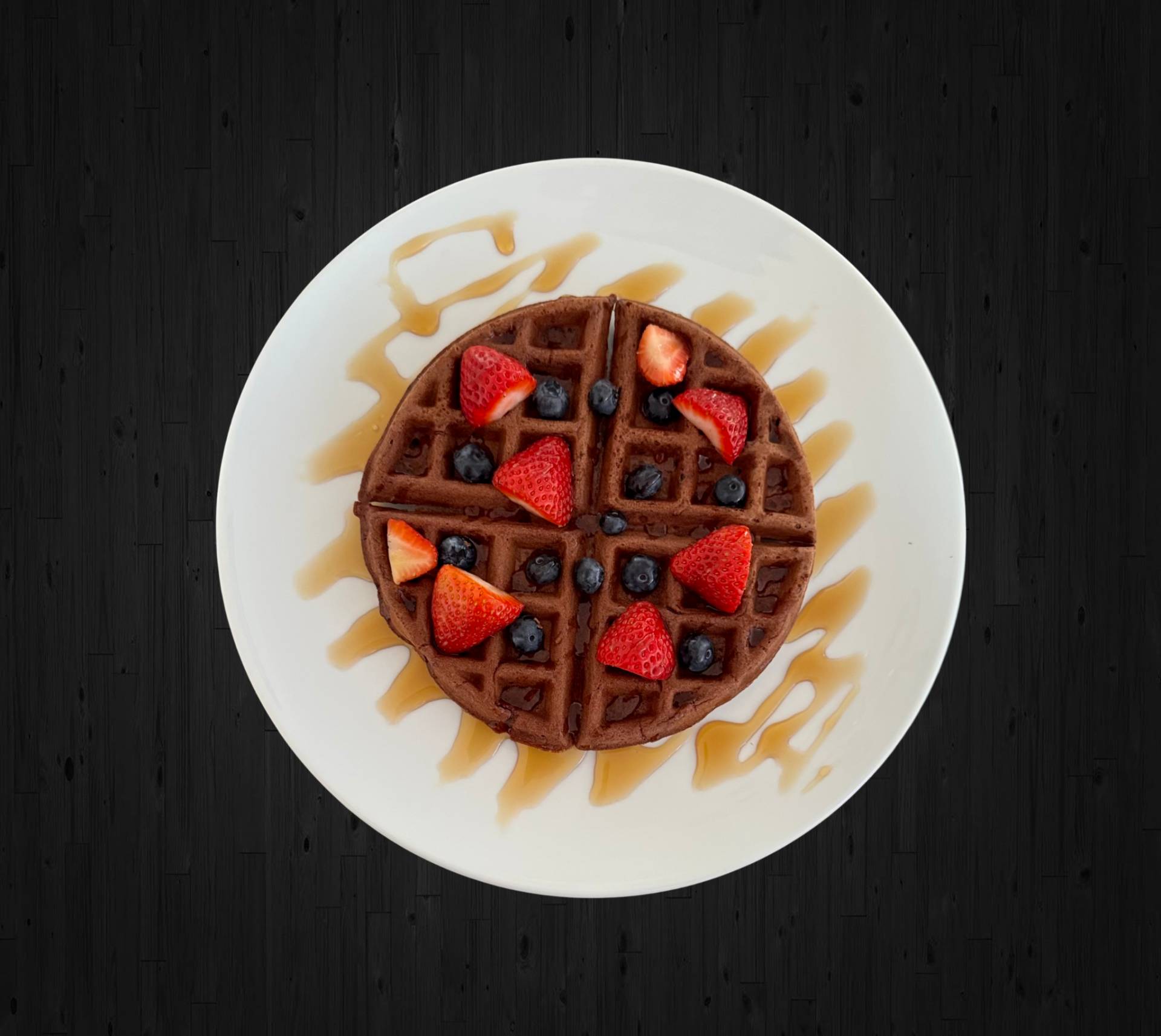 Chocolate Protein Waffles