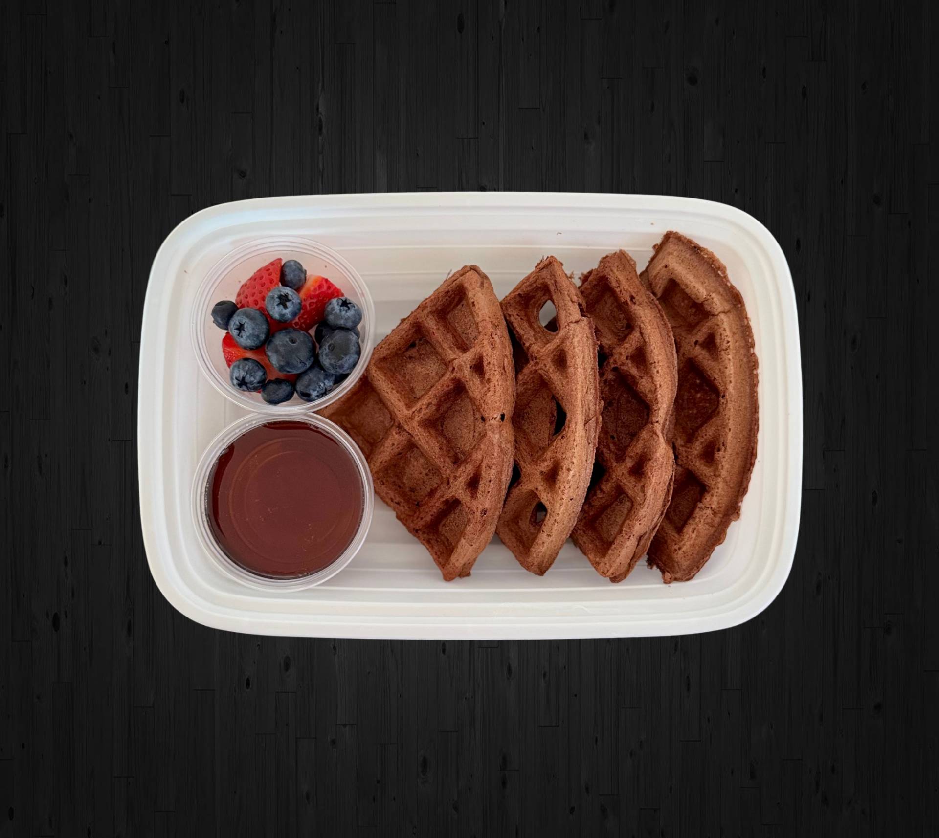 Chocolate Protein Waffles